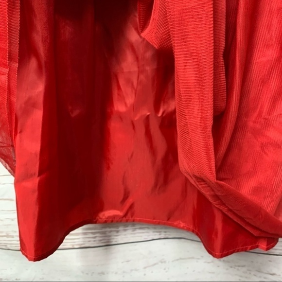 NWT Cat & Jack Flutter Sleeve Satin Tulle Dress - Picture 6 of 7